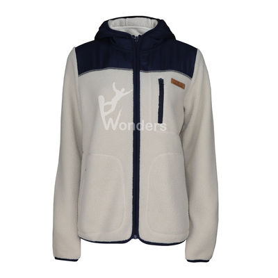 Wanita 100% Daur Ulang Teddy Fleece Jaket Bernafas